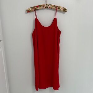 Alya Scarlet Spaghetti Strap Dress